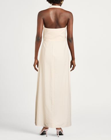Woman Maxi dress Beige Size 2 Lyocell, Polyamide