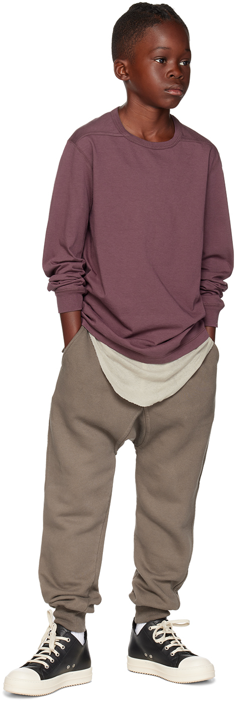 Rick Owens Kids Purple Level Long Sleeve T-Shirt
