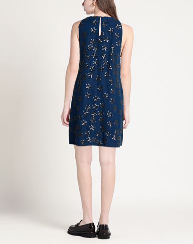 Woman Mini dress Navy Size 6 Polyester