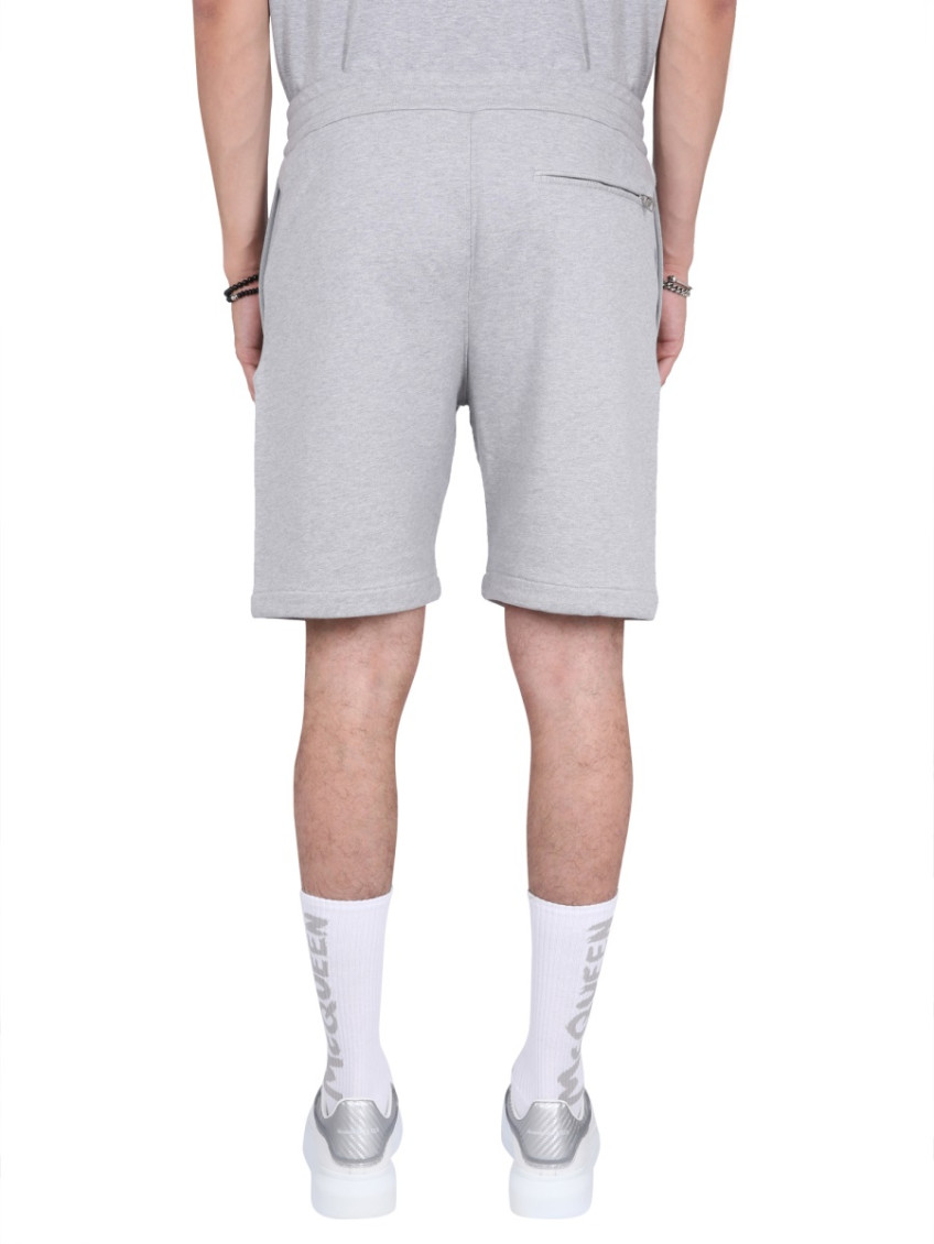 Light Grey Logo Shorts