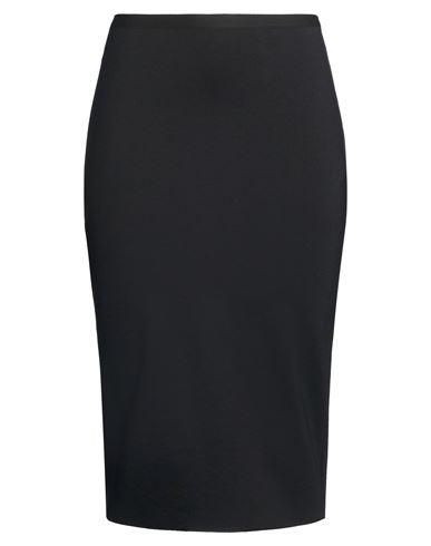 Woman Midi skirt Black Size 4 Viscose, Polyamide, Elastane