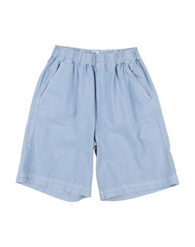 Kid Boy Shorts & Bermuda Shorts Light blue Size 10 Cotton, Linen, Elastane
