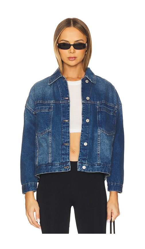 Free People x We The Free Opal Swing Denim Jacket in Blue. -  S also in