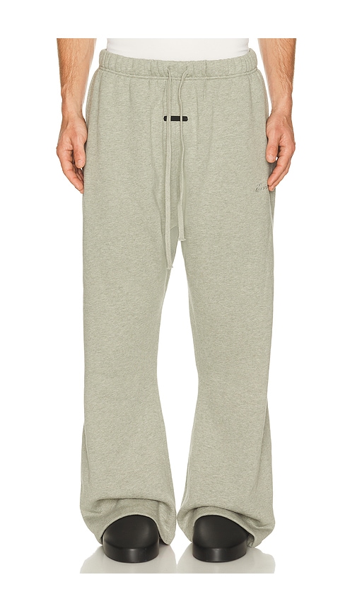 Fear of God ESSENTIALS Signature Flare Sweatpant in Concrete Heather & Dark Concrete Heather - Grey. M also in L, S, XL/1X, XS, XXL/2X, XXXL/3X