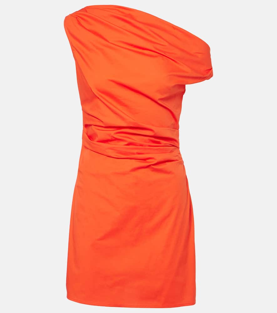 Phare draped cotton minidress