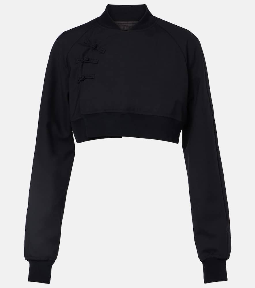 Cropped wool top