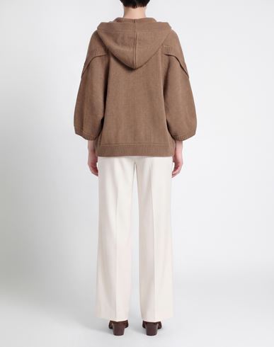 Woman Cardigan Light brown Size M Wool, Cashmere