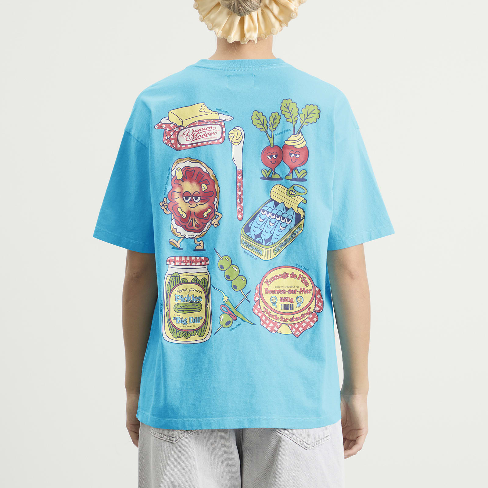 Women's Snack Plate Graphic Tee Blue