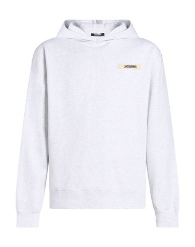 Man Sweatshirt Light grey Size L Cotton