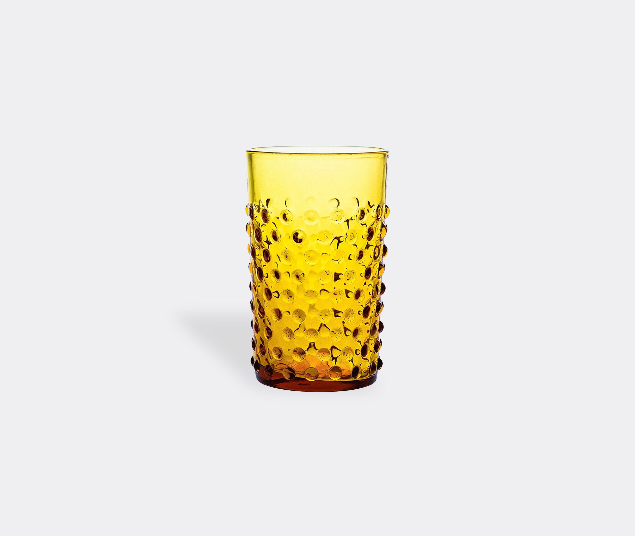 'hobnail' Tumblers, Set Of Six, Amber