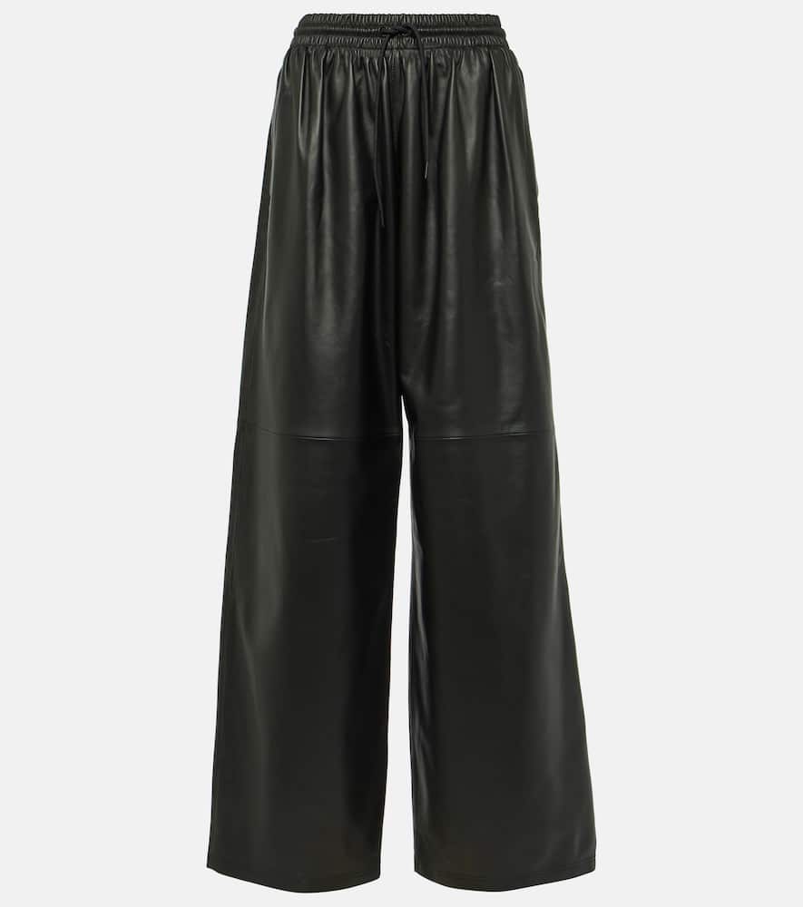 Wardrobe. NYC Leather wide-leg pants