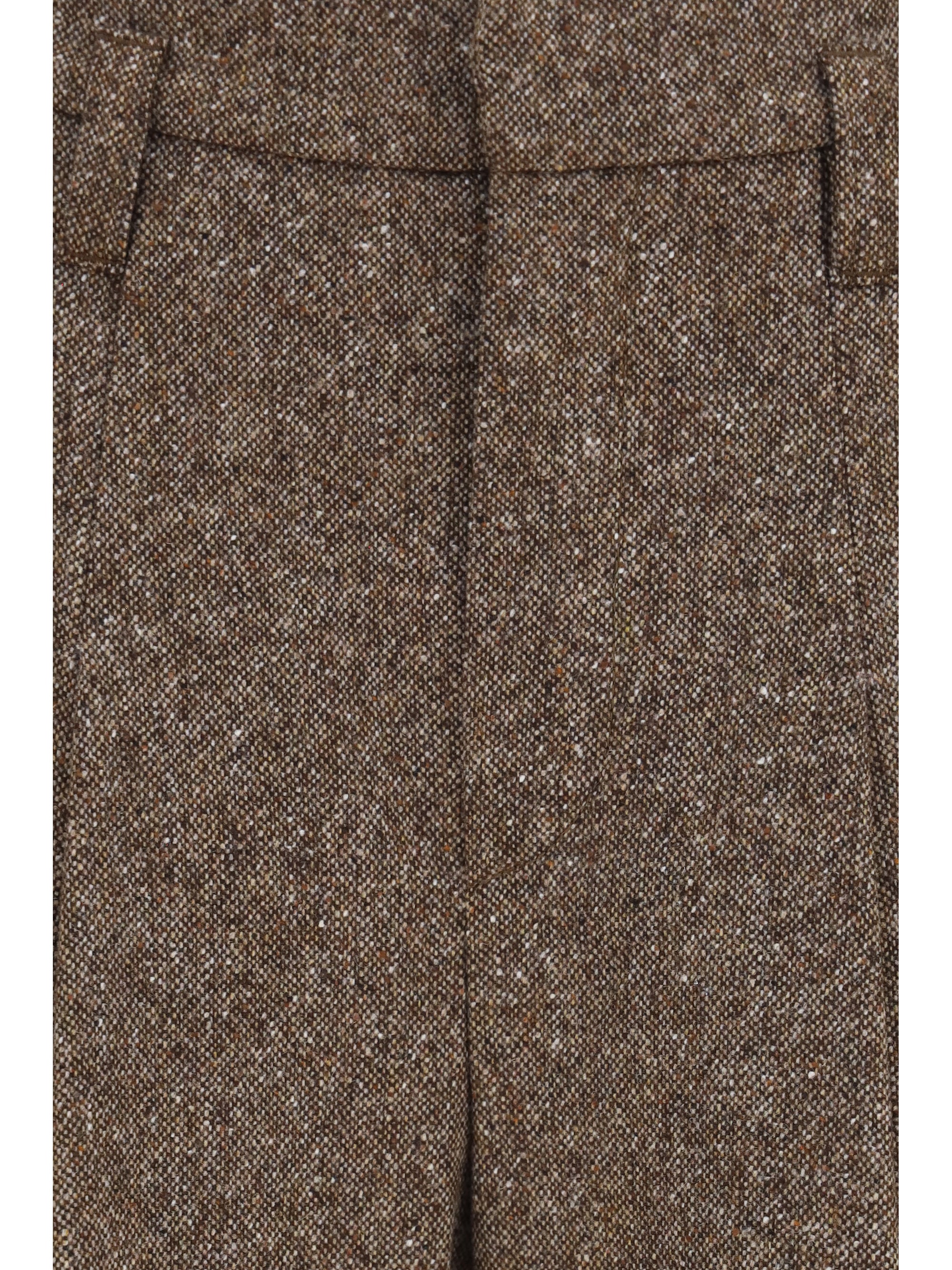 Virgin Wool Merino Trousers — Brown