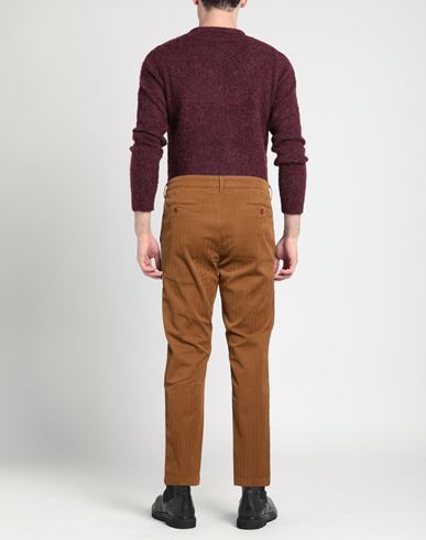 Man Pants Brown Size 32 Cotton, Elastane