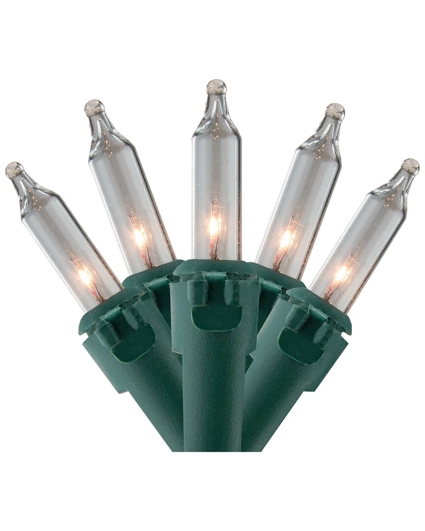 Northlight 100-Count Clear Mini Christmas Light Set 20.25ft Green Wire