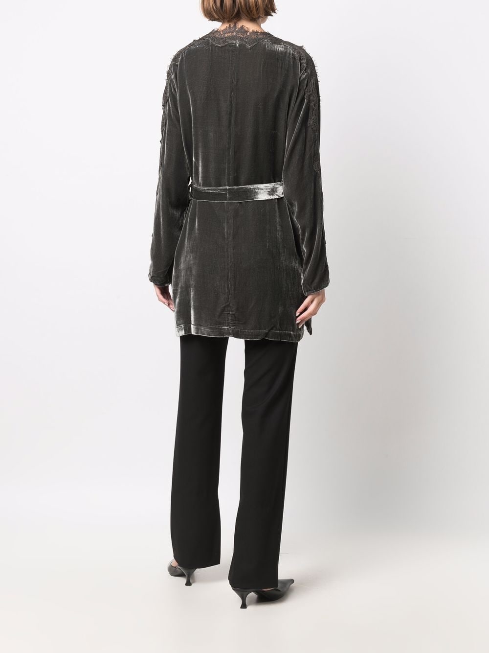 Gold Hawk Velvet Long Duster
