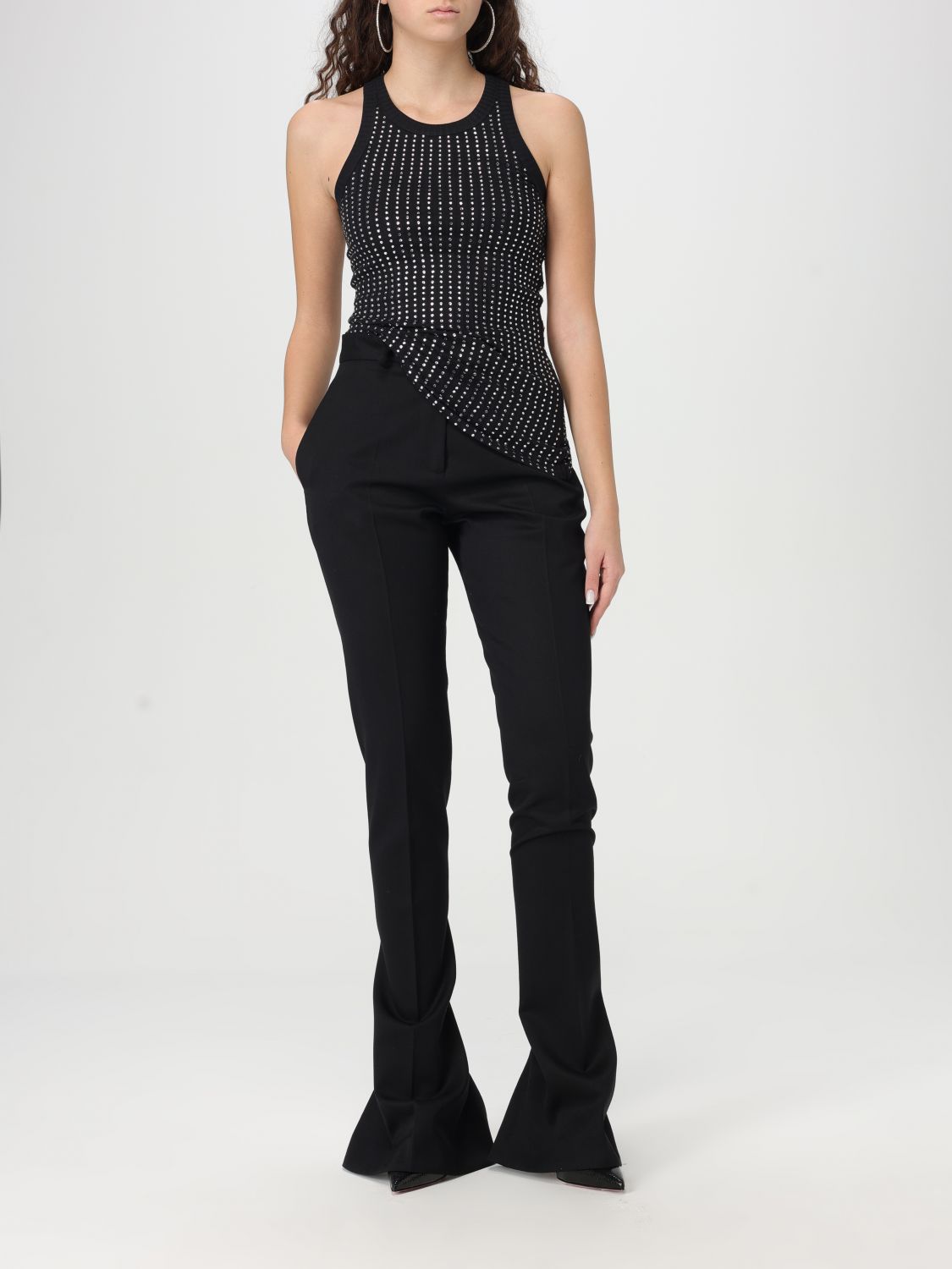 Virgin-wool tailored trousers - Neutrals