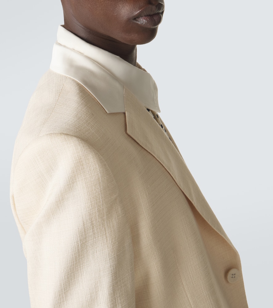 Alto satin-trimmed blazer