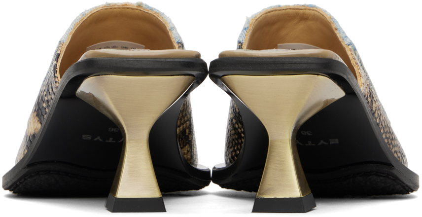 EYTYS Blue & Brown Nico Heels