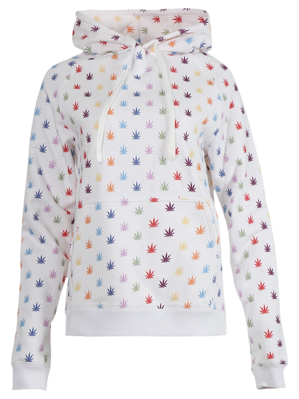 X Farnsworth Weed Print Hoodie, White