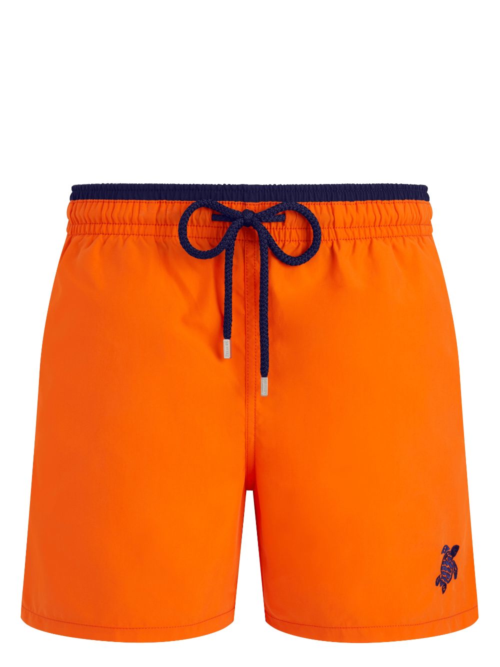 Contrast-trim drawstring swim shorts - Blue