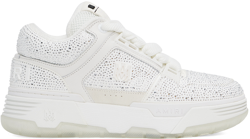 AMIRI White Crystal MA-1 Sneakers