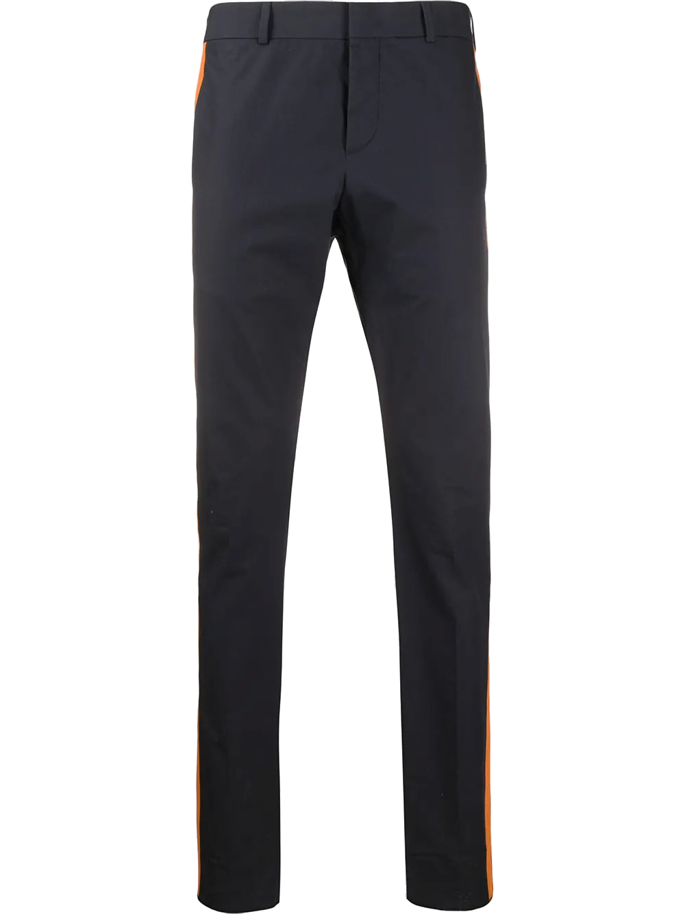 Contrast-Striped Trousers — Black
