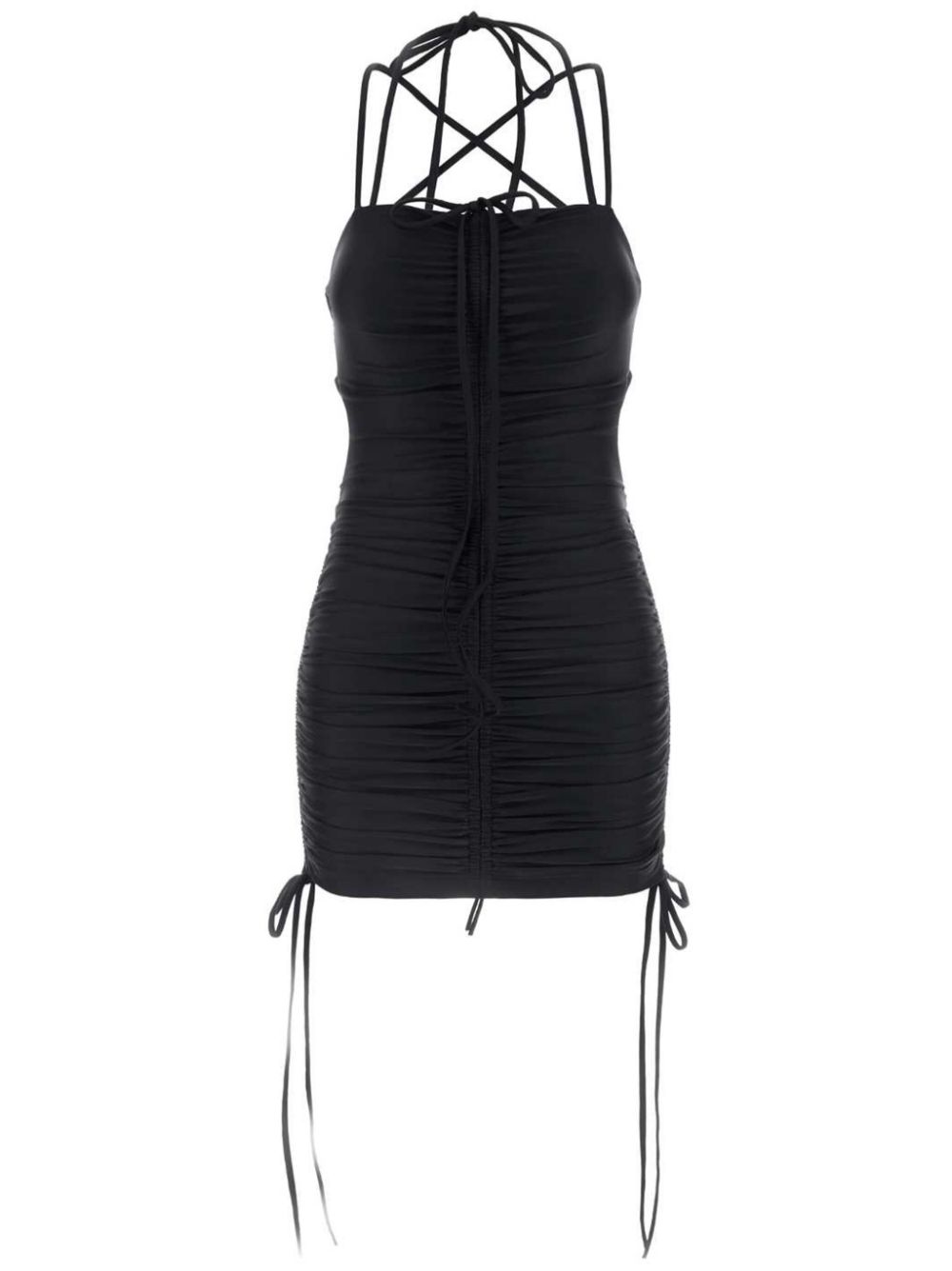 Ruched mini dress - Black