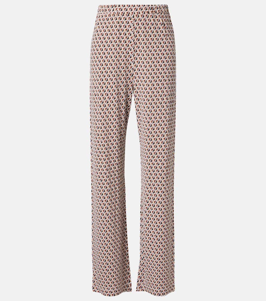 Abate printed wide-leg pants