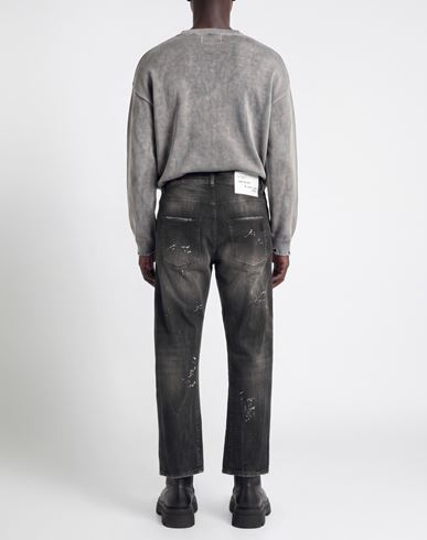 Patriòt Man Jeans Black Size 32 Cotton, Elastane
