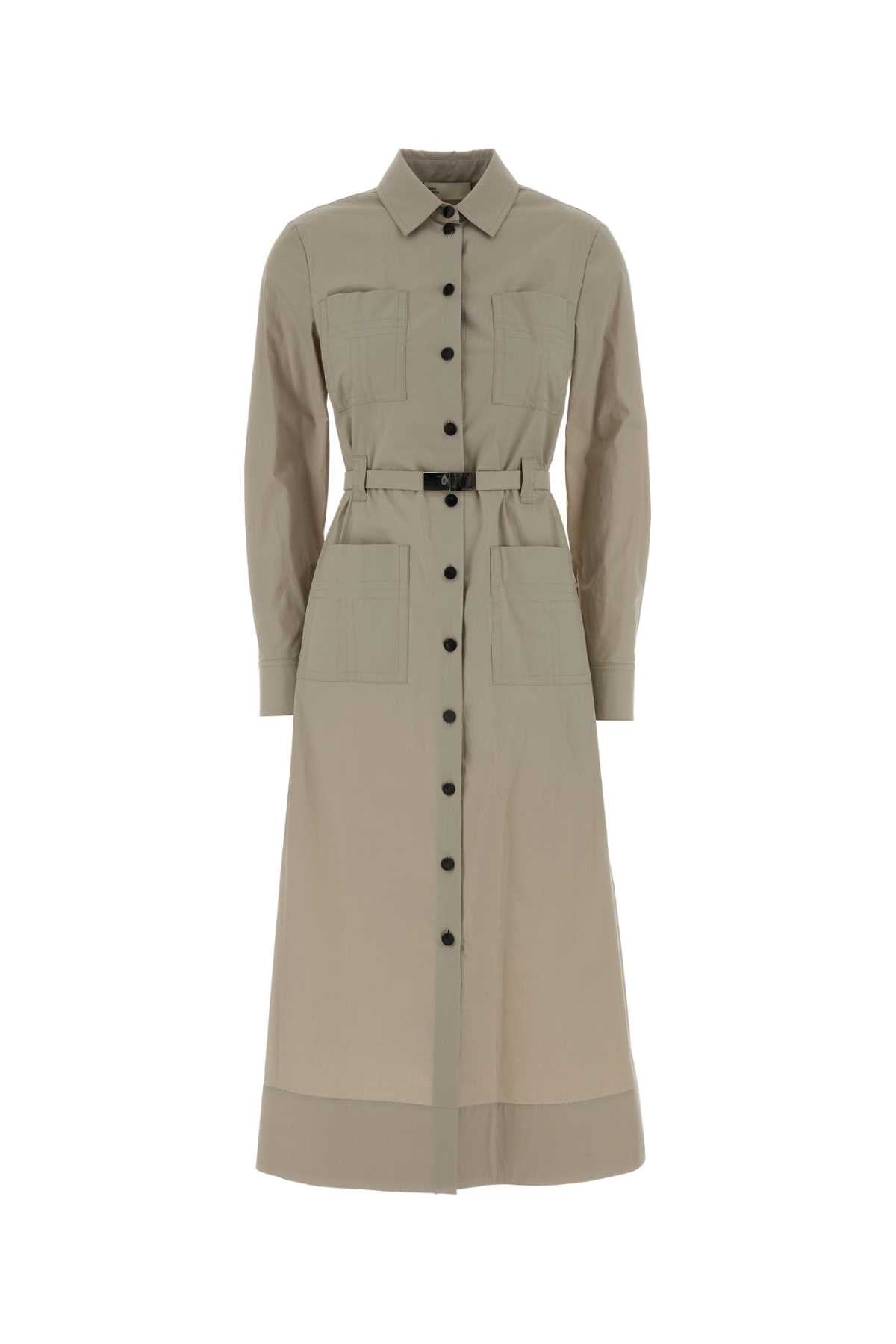 Cintura Shirt Dress — Beige