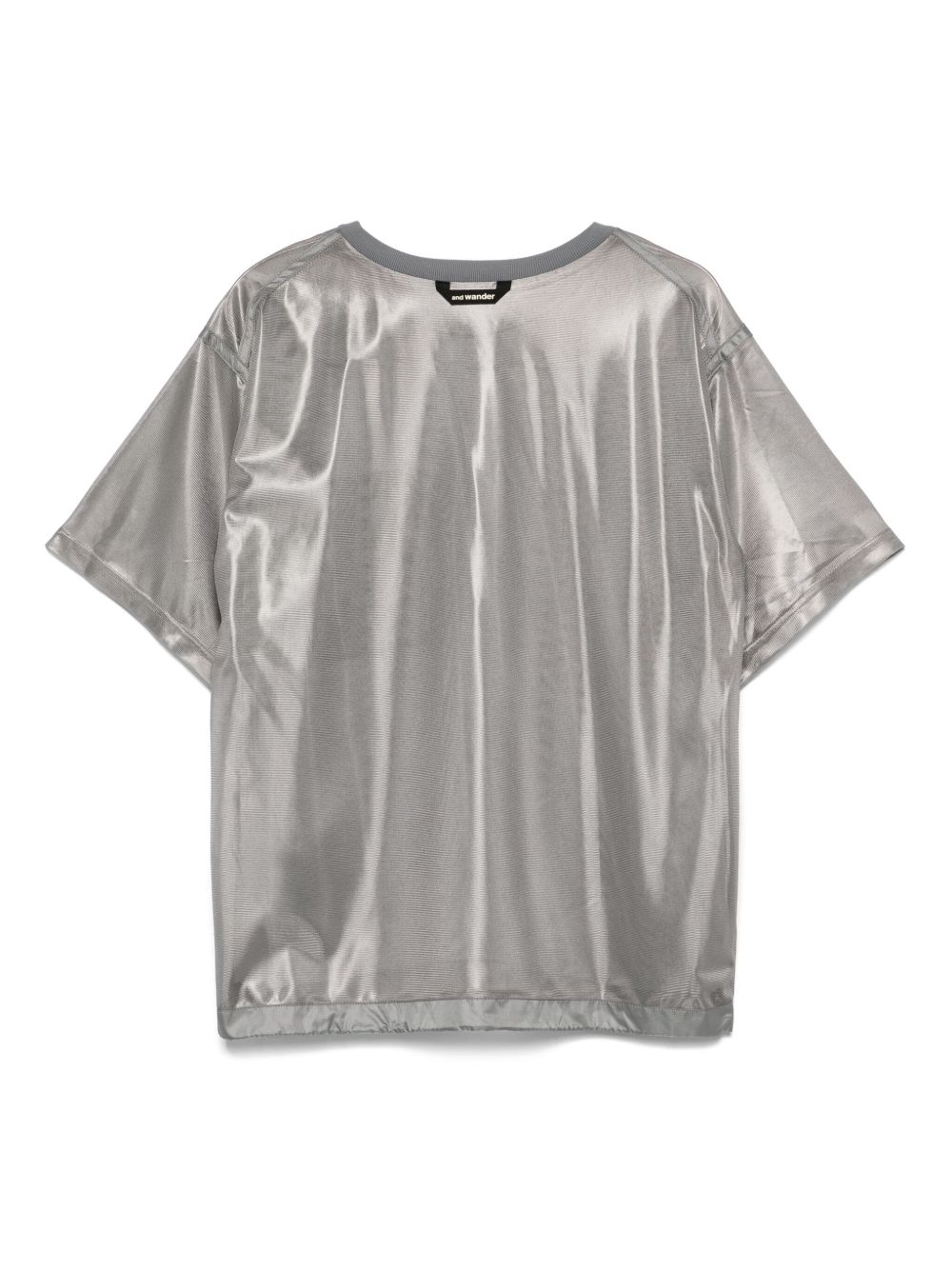 And Wander logo-print T-shirt - Silver