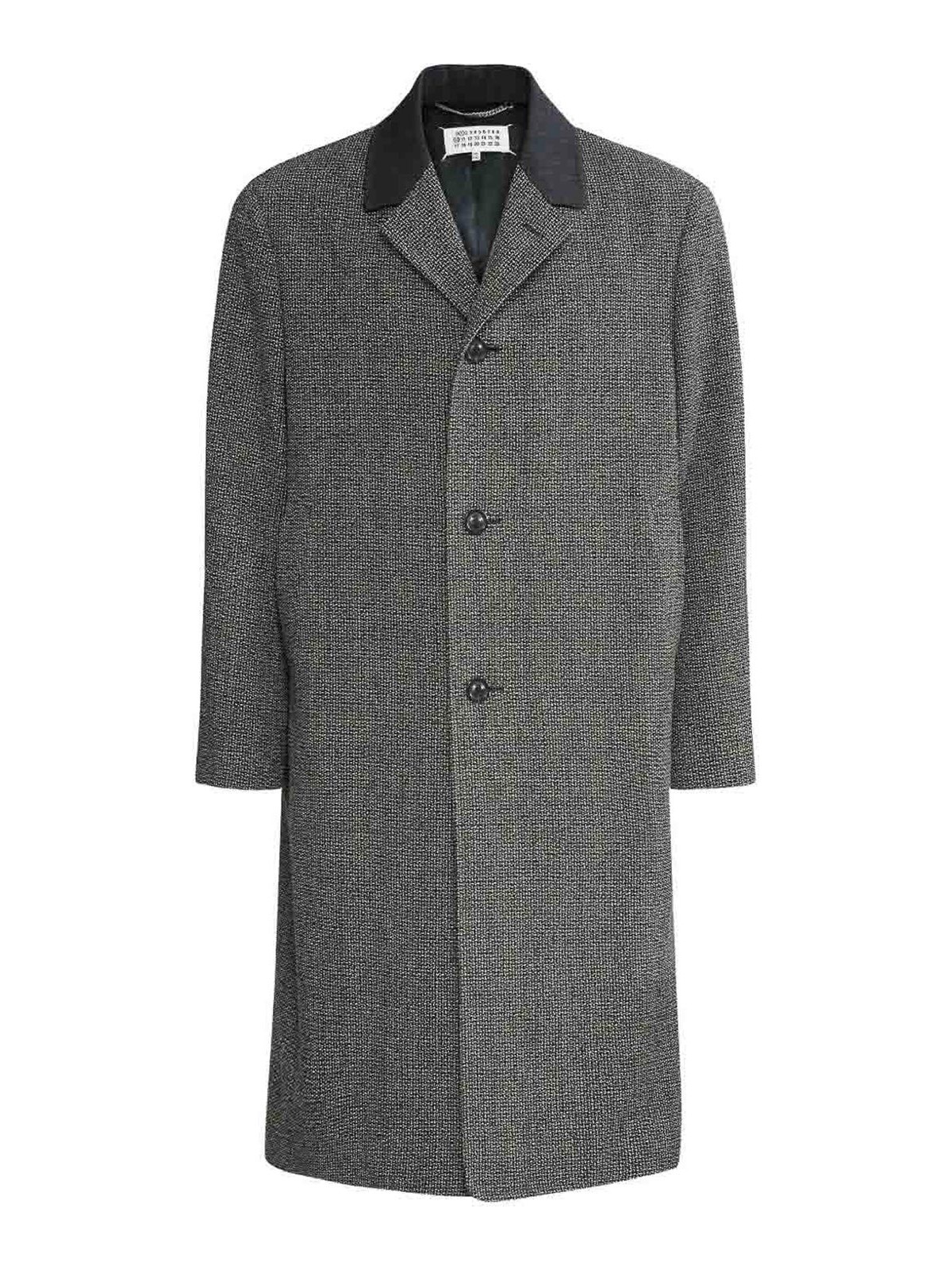 Long Single-Breasted Wool Coat