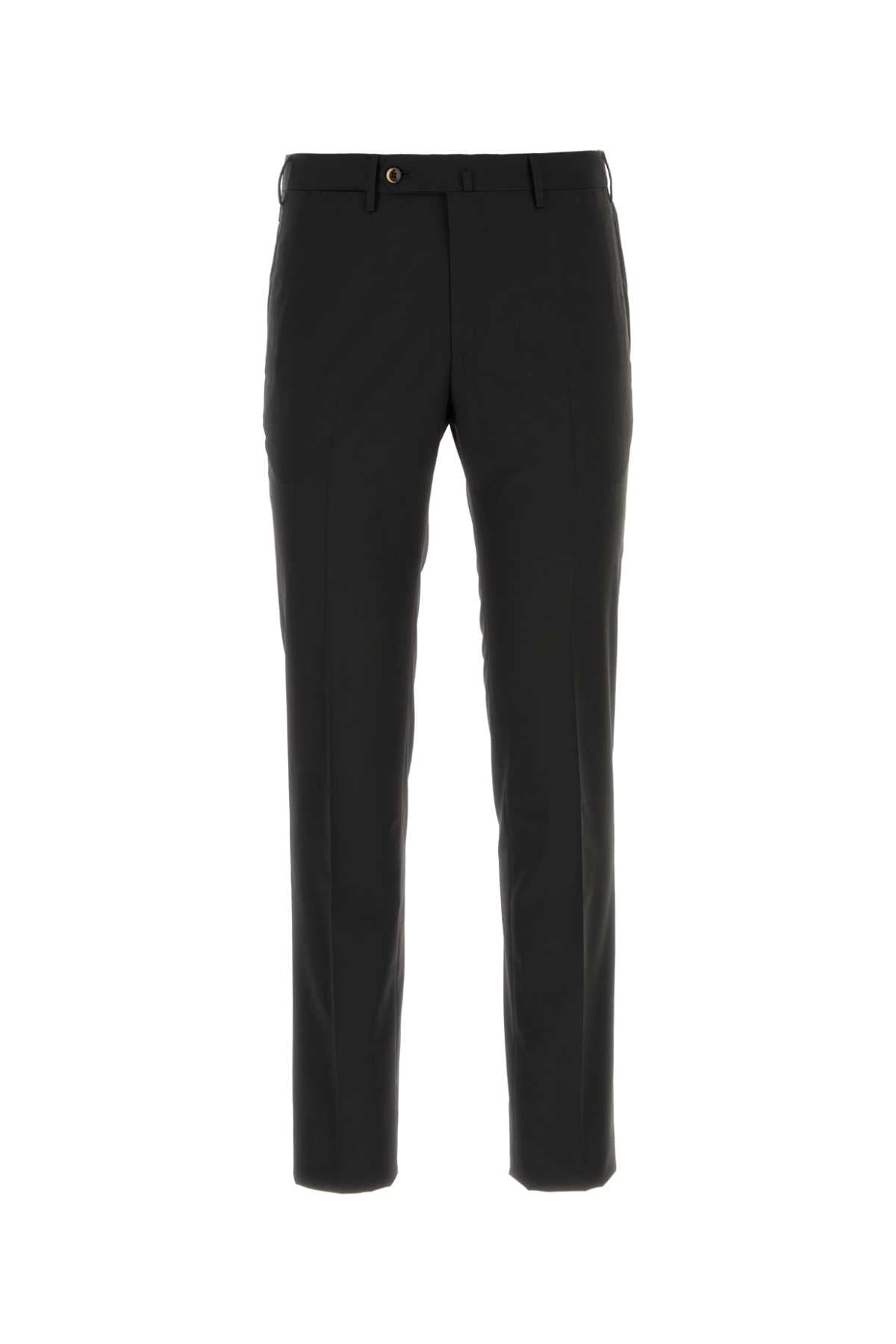 Stretch Cotton Chino Pant — Black