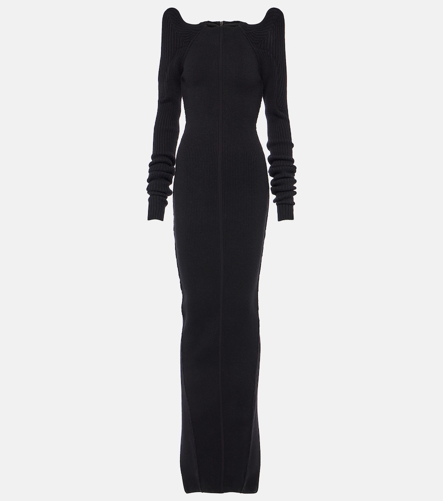 Cashmere and wool gown