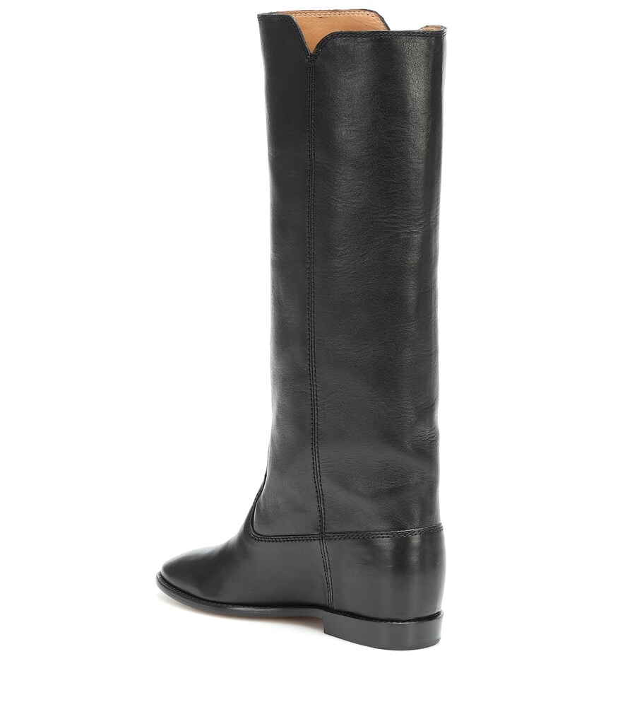 Chess leather boots