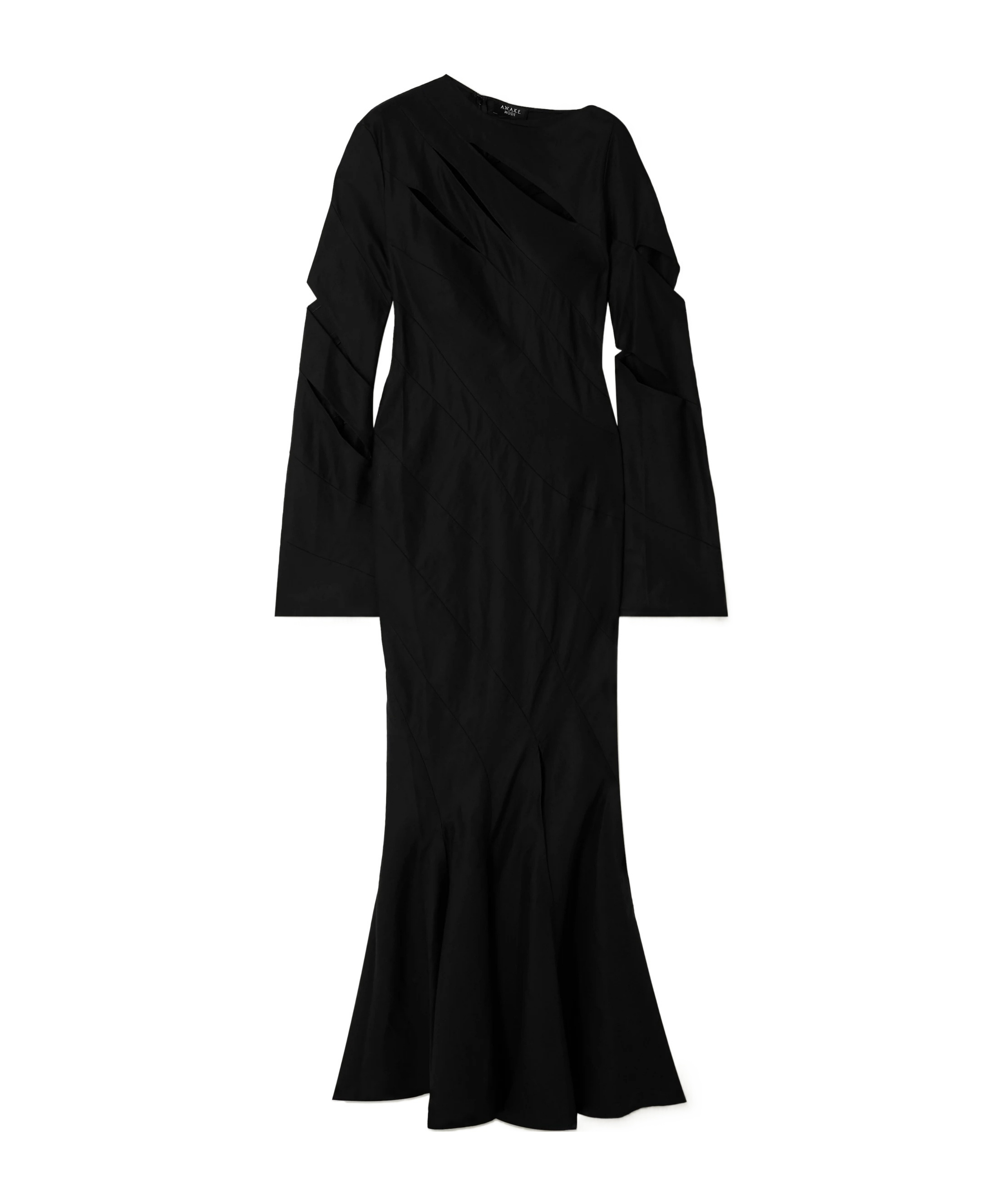 Cotton-blend maxi dress