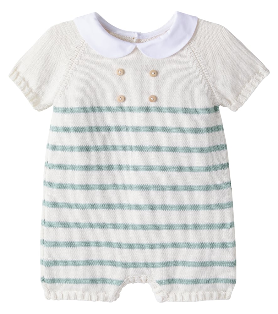 Baby Clavel striped cotton onesie