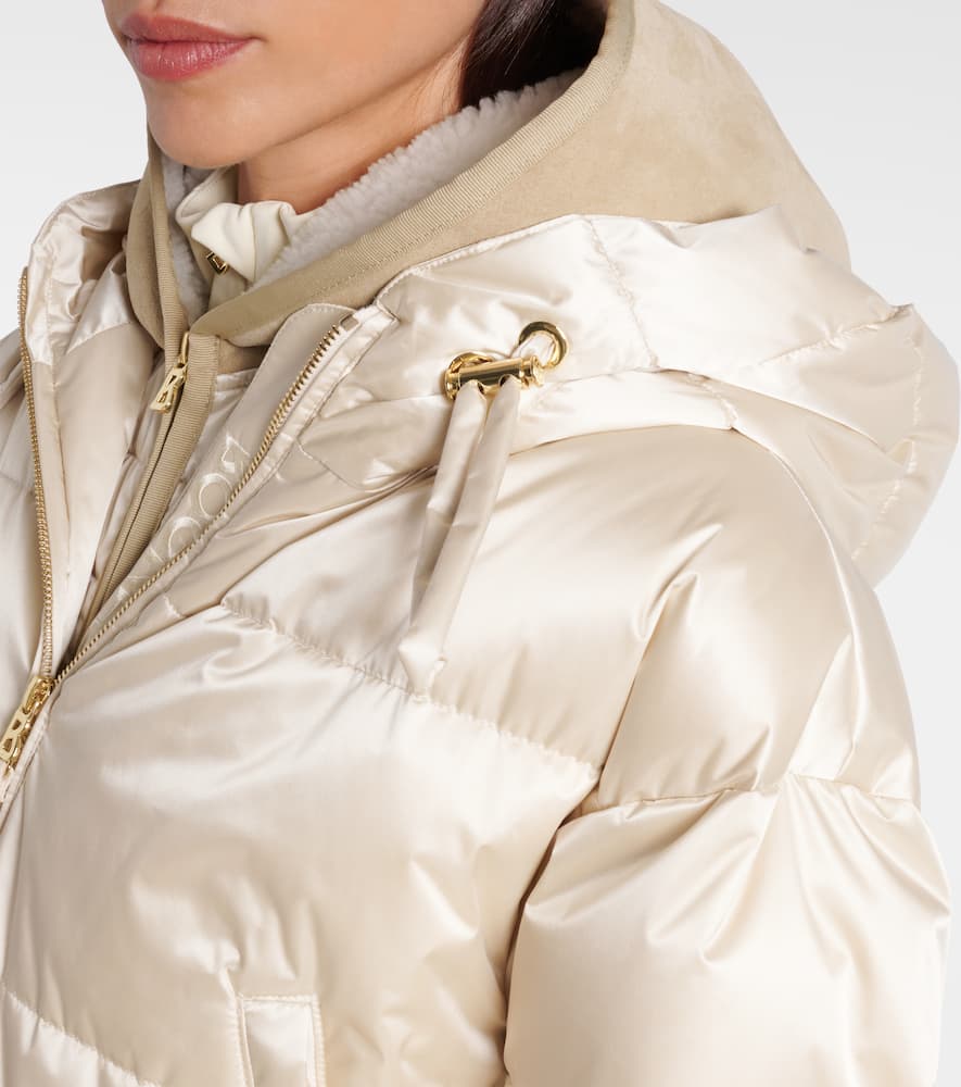 Lyra belted down ski jacket