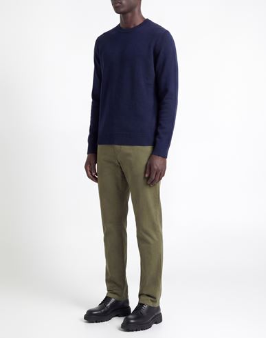 Man Sweater Midnight blue Size L Wool, Polyamide