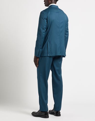 Man Suit Deep teal Size 44 Virgin Wool