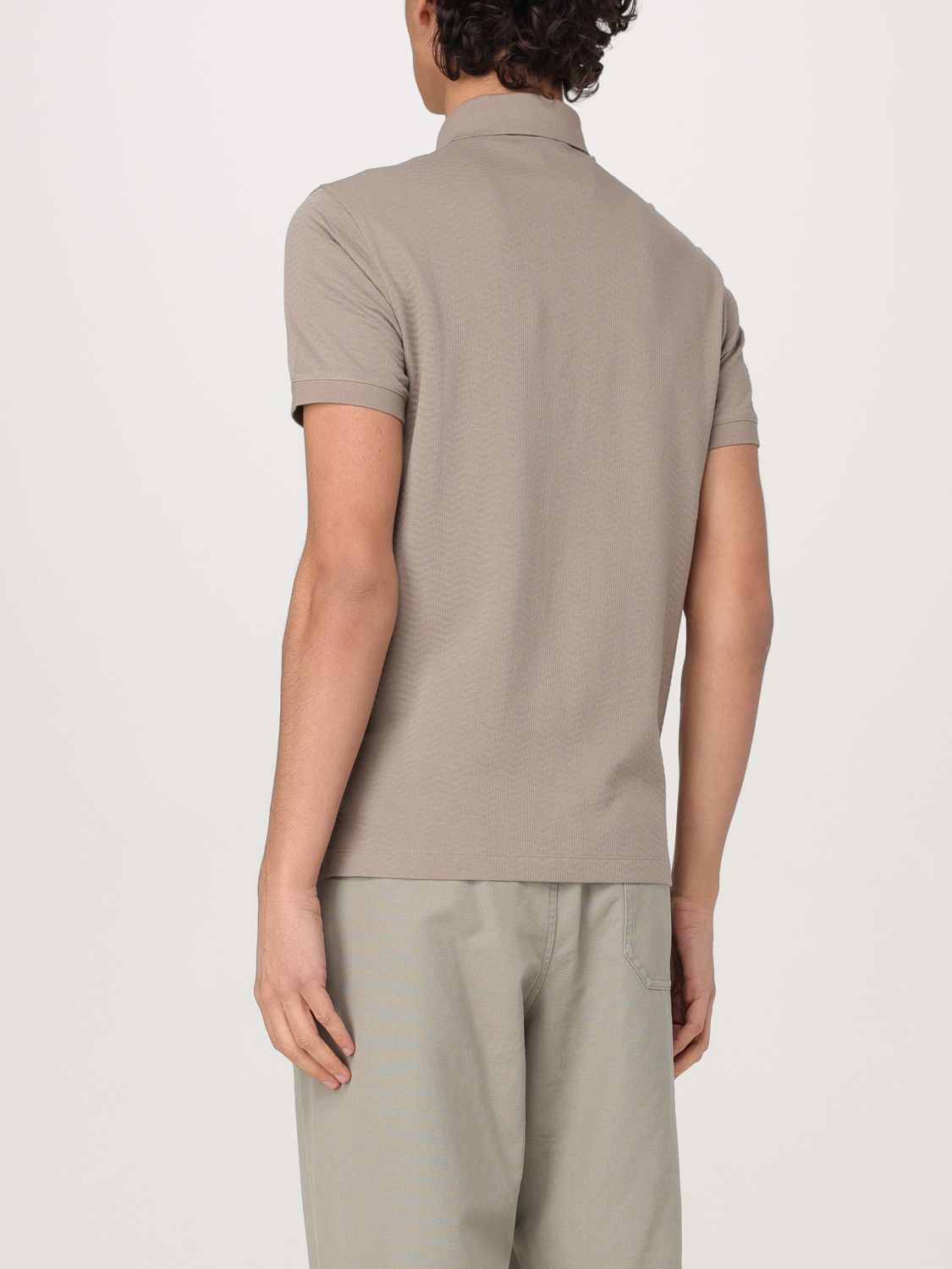 Polo Shirt Men color Beige