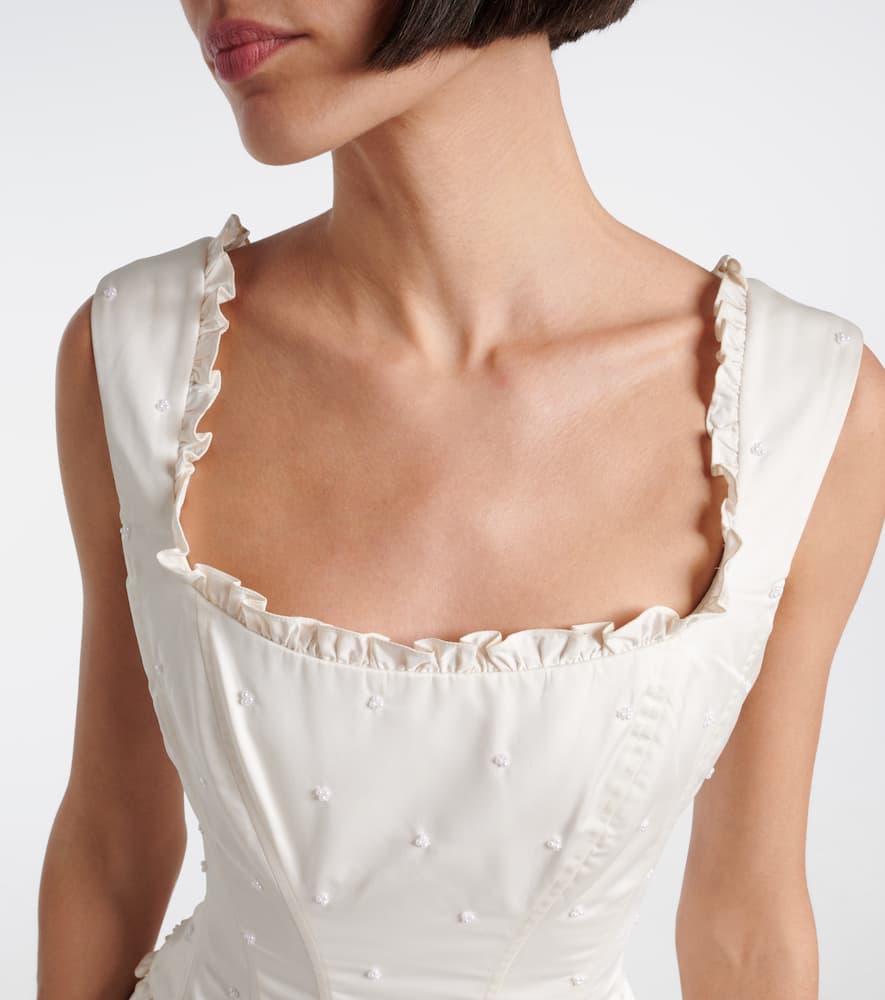 Camelia embellished corset