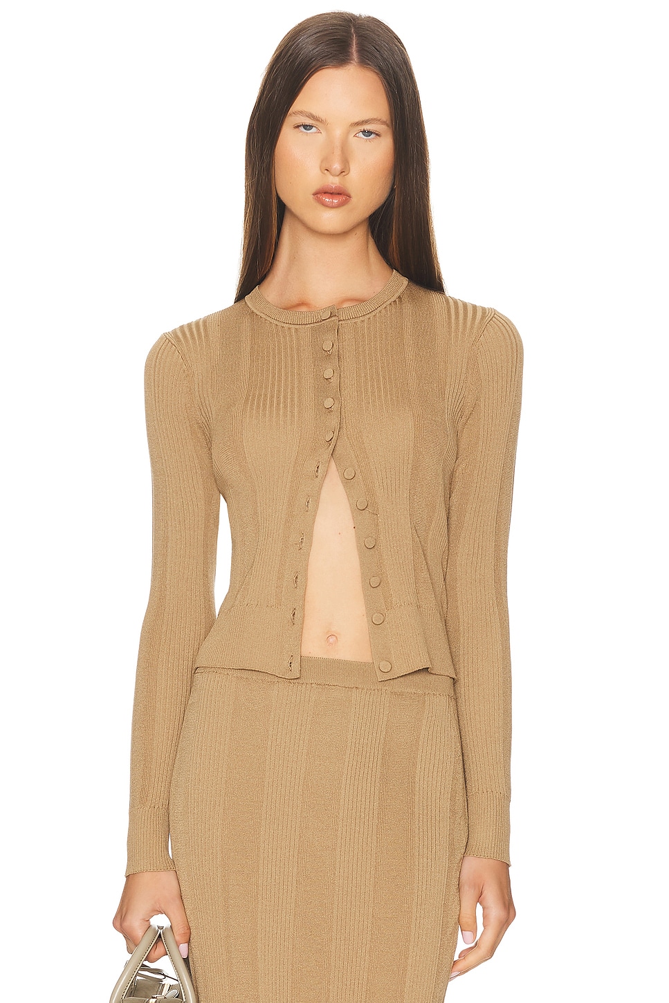 Proenza Schouler Currin Top in Bronze - Brown. S also in