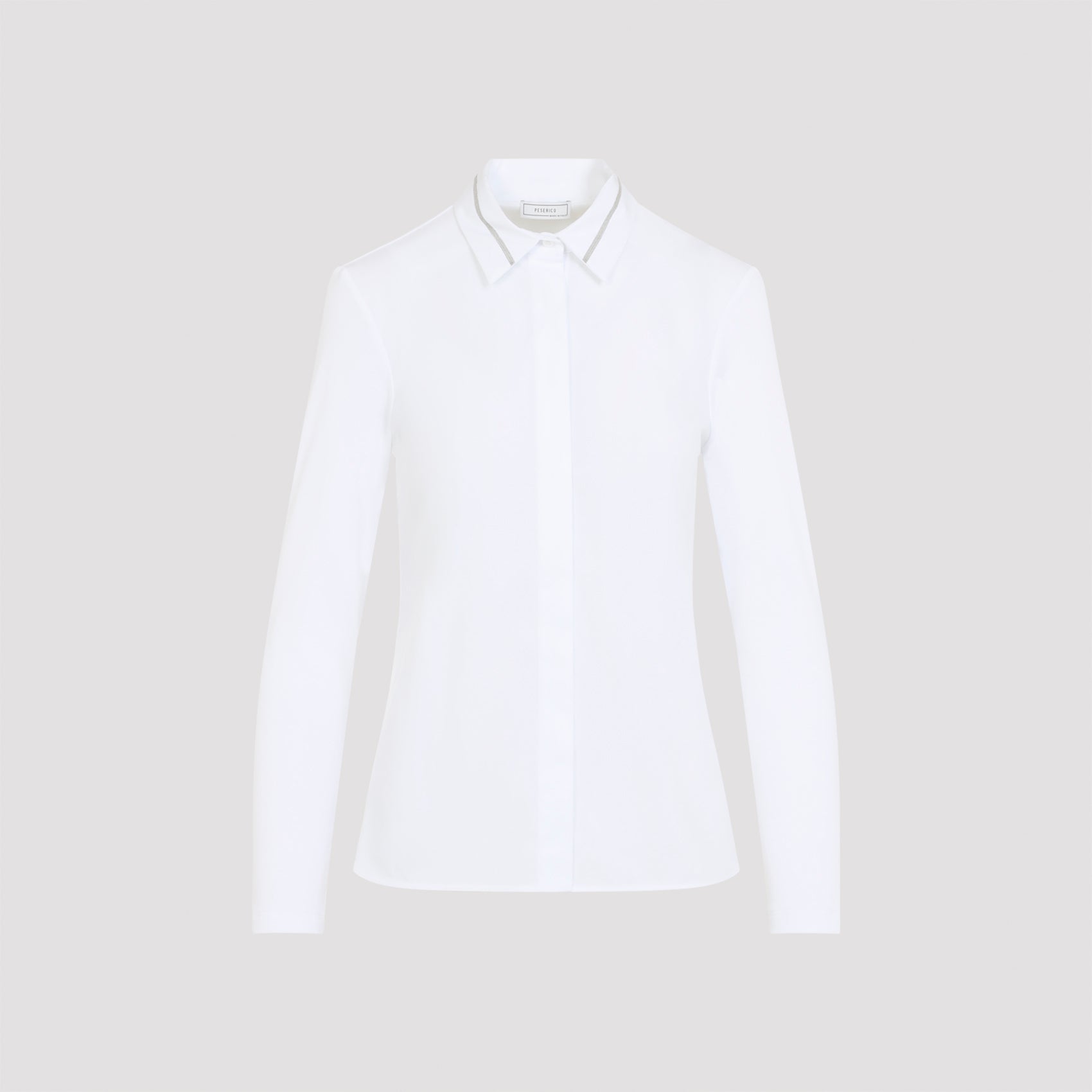 Bi-Material Cotton T-Shirt