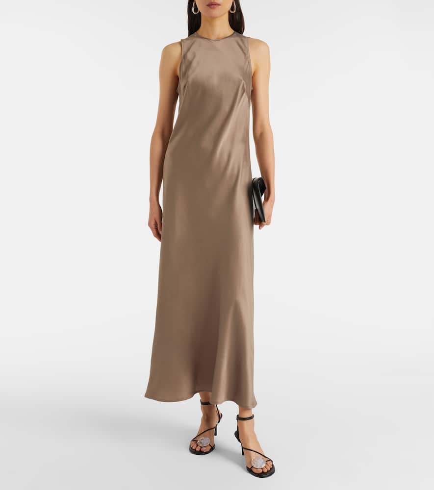 Valencia silk charmeuse maxi dress