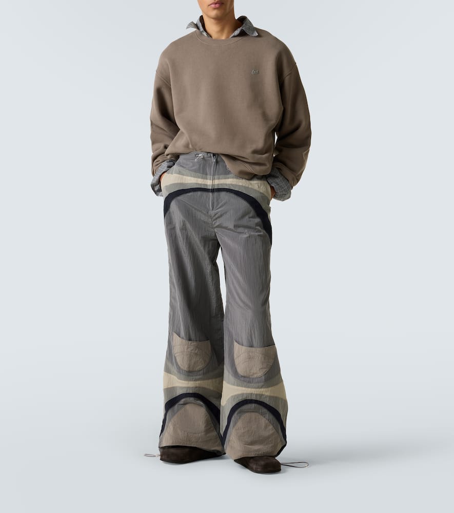 Technical flared pants