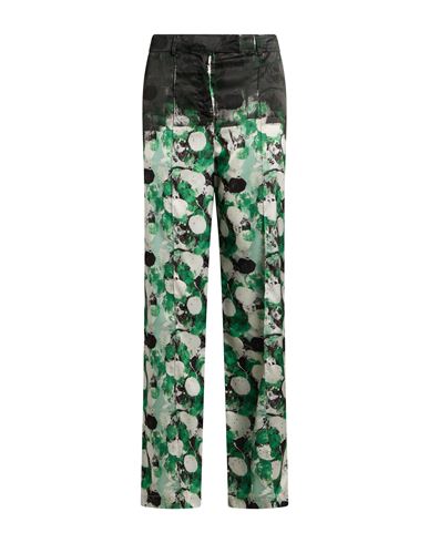 Aviù Woman Pants Military green Size 4 Polyester, Elastane