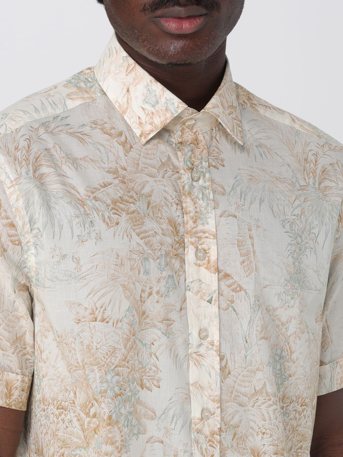 Floral-print shirt - White