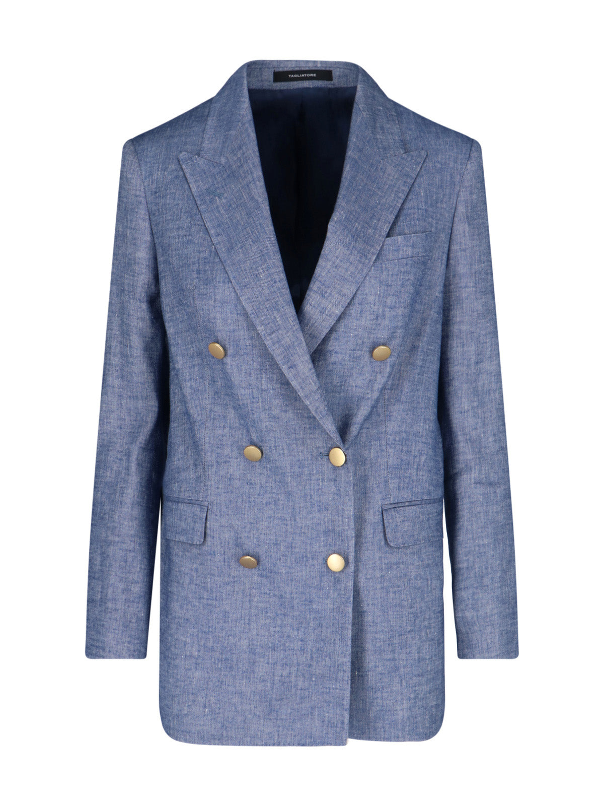 Linen-Blend Stretch Jacket