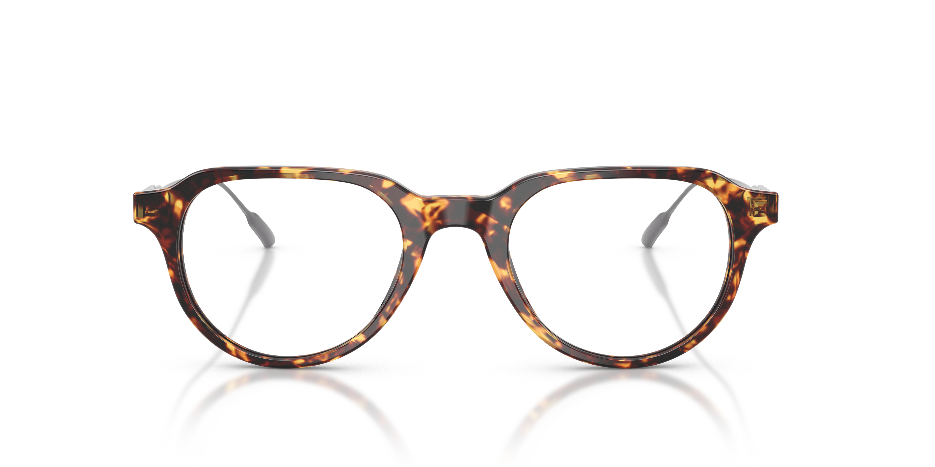 Moncler Unisex Moncler ME2031 3038 Monturas ópticas Acetato Tortuga Transparente Redonda Norma